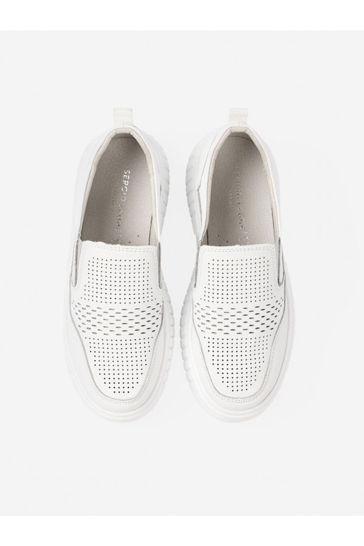 baltas krāsas  Sieviešu zābaki ar platformu