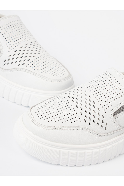 baltas krāsas  Sieviešu zābaki ar platformu