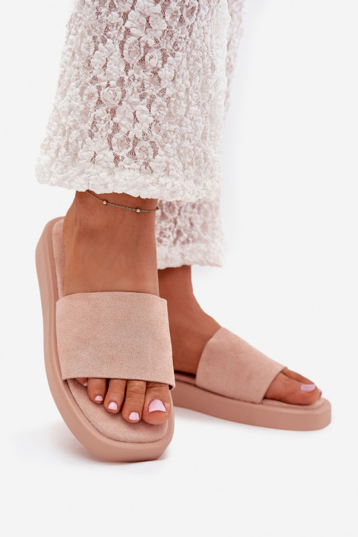 sieviešu čības ar platformu Z u rozā krāsa Jorina sieviešu čības ar platformu Z u rozā krāsa Jorina