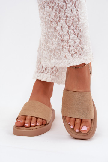 sieviešu čības ar platformu Z u smilšu krāsas Jorina 2