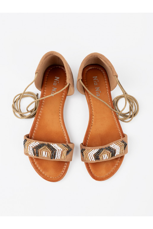 brūnas krāsas  z kolorowymi koralikami brūnas krāsas  z kolorowymi koralikami