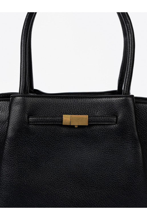  shopperka z fakturowanej skóry ekologicznej