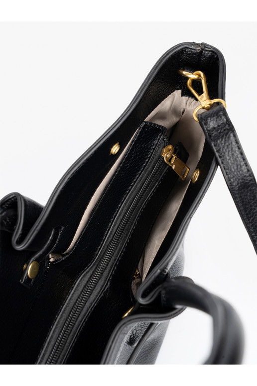  shopperka z fakturowanej skóry ekologicznej