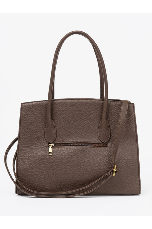 Soma shopperka z fakturowanej eko skóry