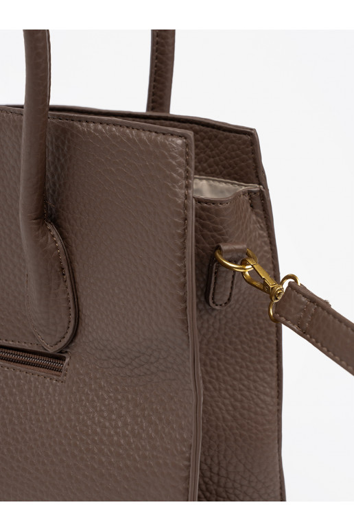 Soma shopperka z fakturowanej eko skóry