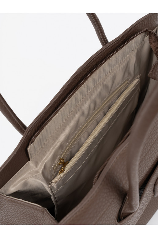 Soma shopperka z fakturowanej eko skóry