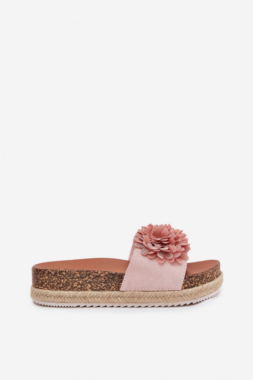 sieviešu čības ar platformu  kami Rozā krāsas Tessara sieviešu čības ar platformu  kami Rozā krāsas Tessara