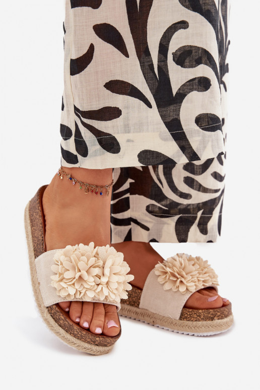 sieviešu čības ar platformu  kami smilšu krāsas Tessara sieviešu čības ar platformu  kami smilšu krāsas Tessara