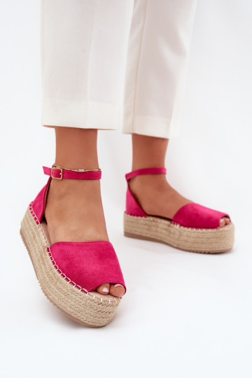 sandales Espadrilless ar platformu  rozā krāsas Selise 2