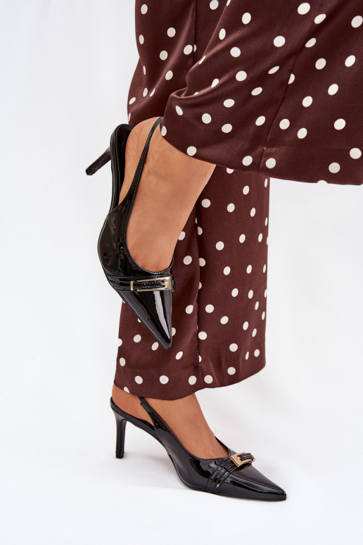 Laque Kurpes ar papēdi  Melns Vivae