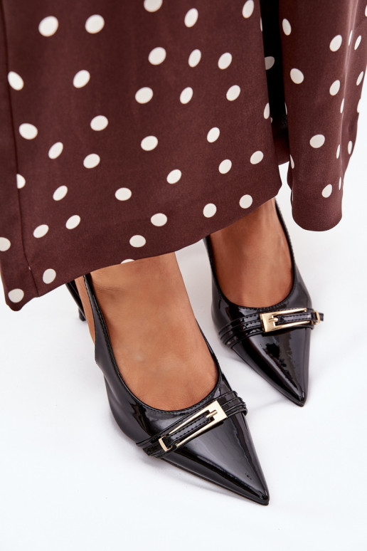 Laque Kurpes ar papēdi  Melns Vivae