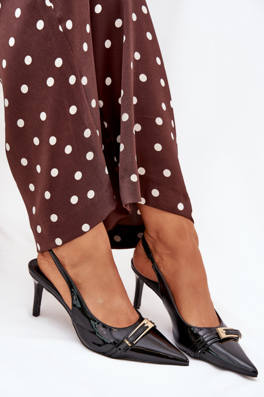 Laque Kurpes ar papēdi  Melns Vivae