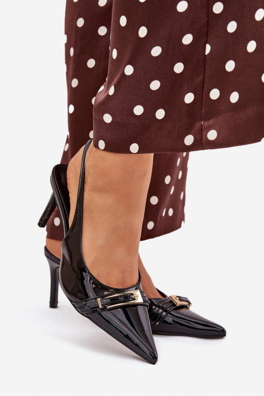 Laque Kurpes ar papēdi  Melns Vivae