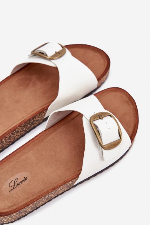 sieviešu čības  ar sprādzēm baltas krāsas Vianara sieviešu čības  ar sprādzēm baltas krāsas Vianara