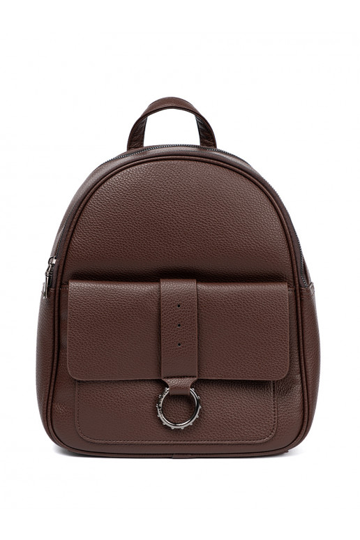 Brūnas krāsas Mugursoma no eko ādas