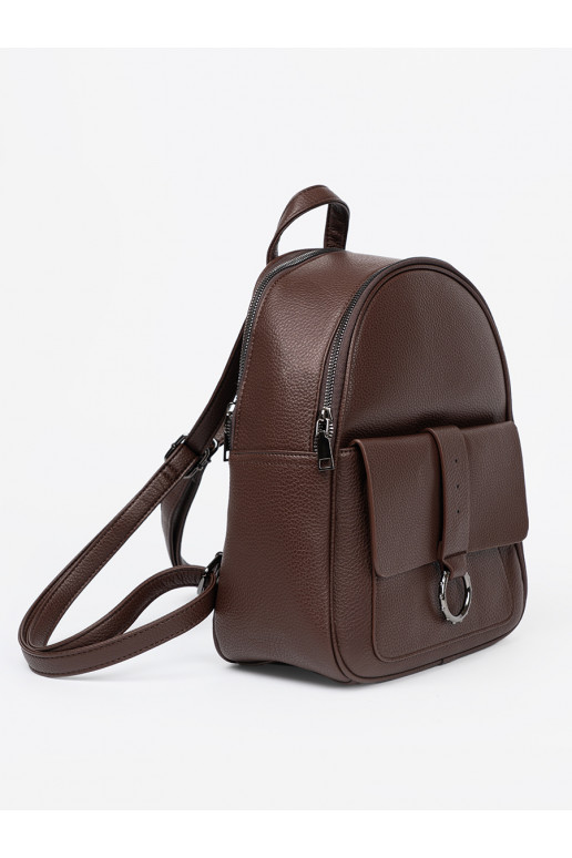 Brūnas krāsas Mugursoma no eko ādas