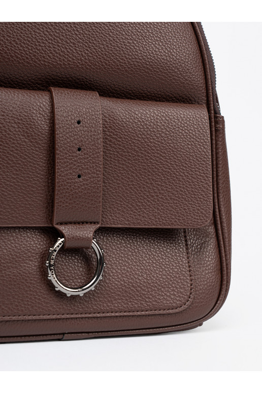 Brūnas krāsas Mugursoma no eko ādas