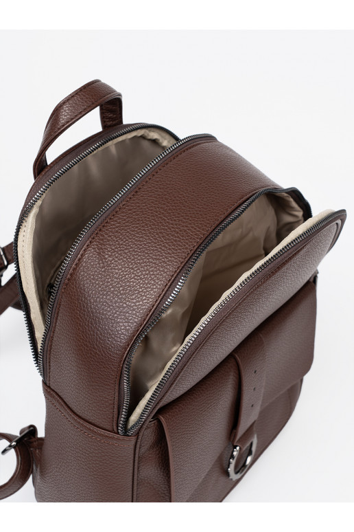 Brūnas krāsas Mugursoma no eko ādas