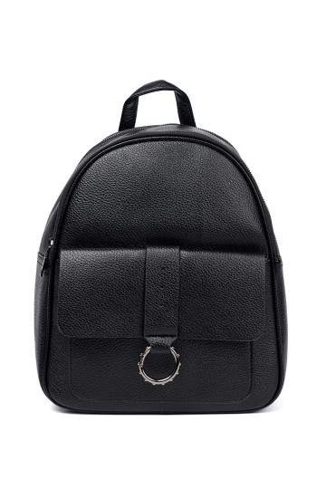 melnas krāsas Mugursoma no eko ādas