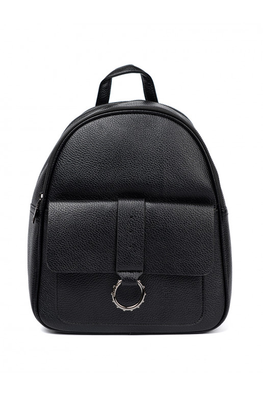 melnas krāsas Mugursoma no eko ādas