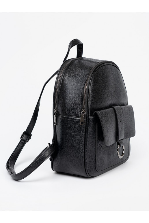 melnas krāsas Mugursoma no eko ādas