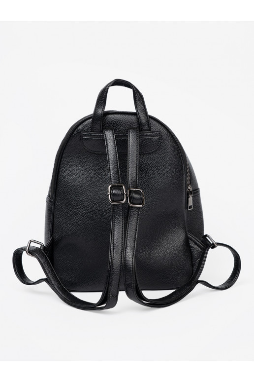 melnas krāsas Mugursoma no eko ādas