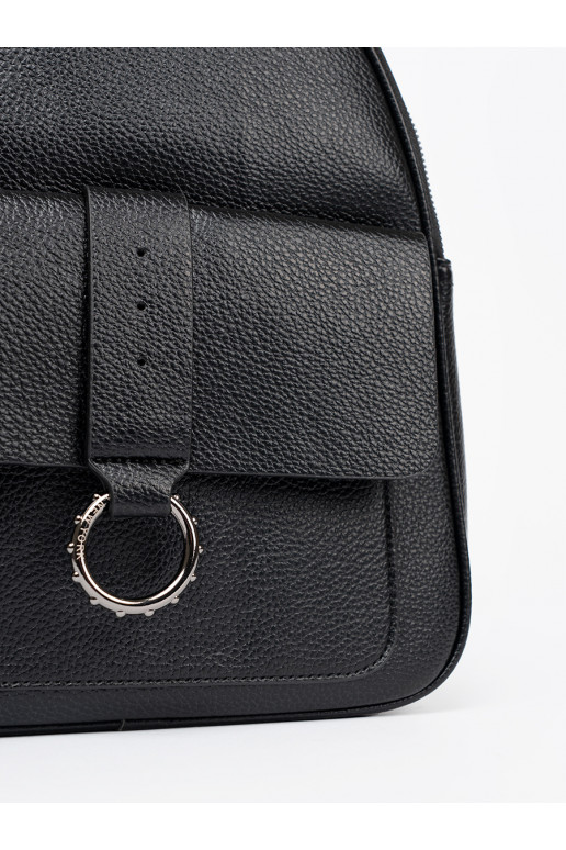 melnas krāsas Mugursoma no eko ādas