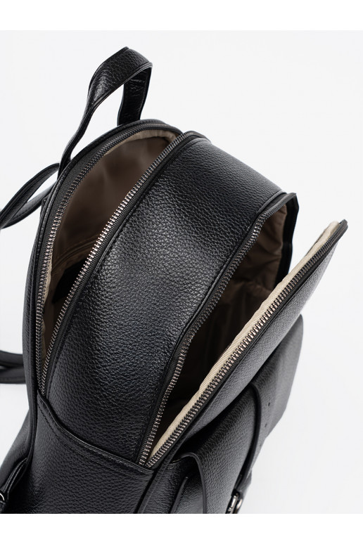 melnas krāsas Mugursoma no eko ādas