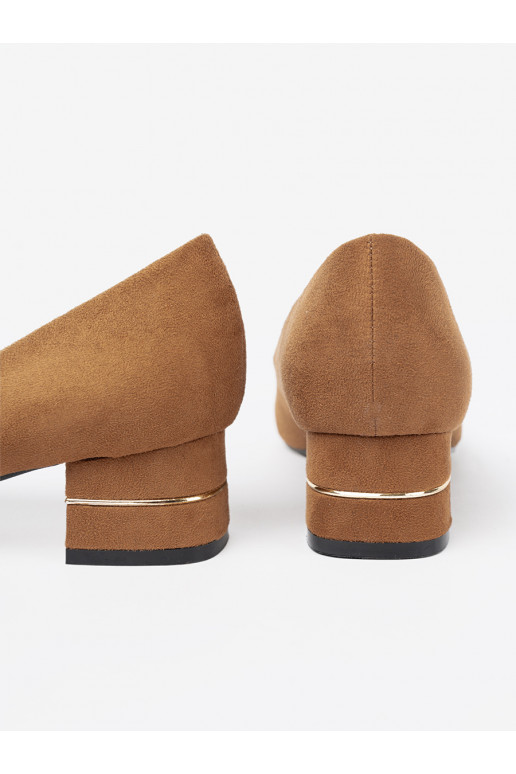 Hn d lodičky s n zk m ozdobn m podpatkem