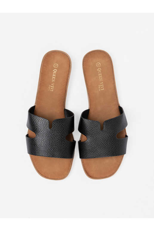 Melns čības   no eko ādas