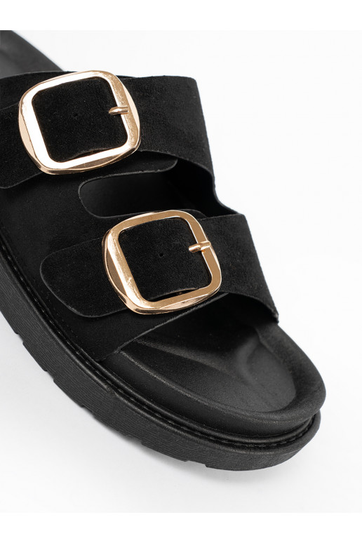 Čības  Melnas krāsas ze mi klamrami