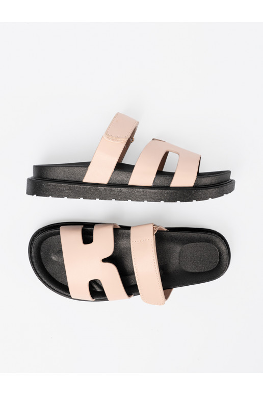 smilšu krāsas čības   