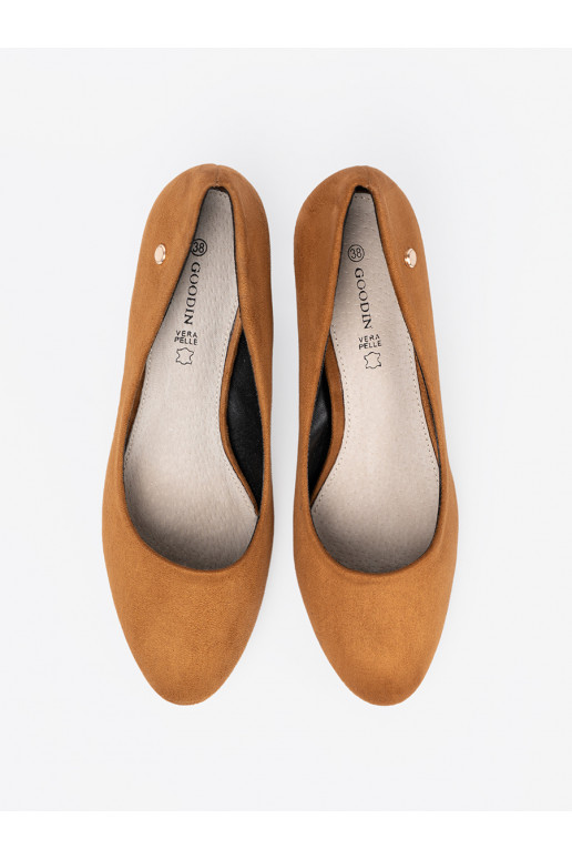 zamšādas puszābaki  karmel