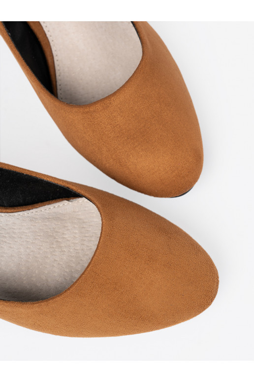 zamšādas puszābaki  karmel