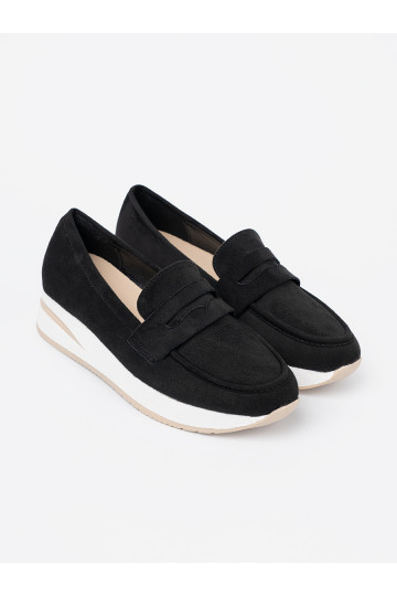 Melns Spīdīgi mokasīni  2