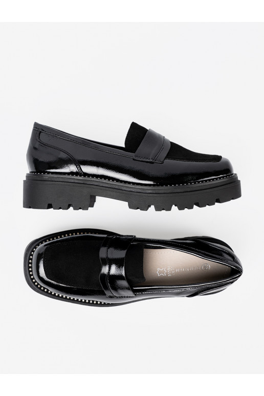 Laque mokasīni ar kniedēm