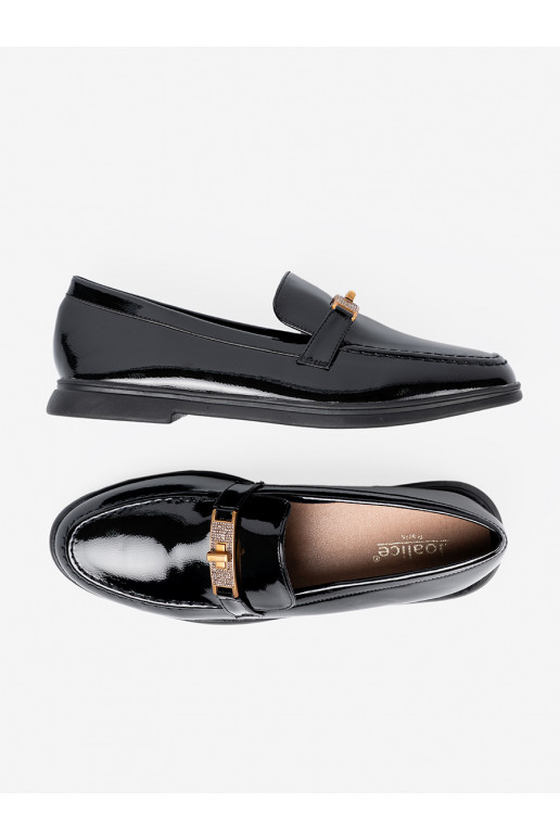 Eleganta stila  mokasīni z złotą ozdobą