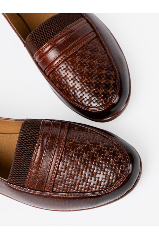 Sieviešu zābaki slip-on z fakturowanym noskiem