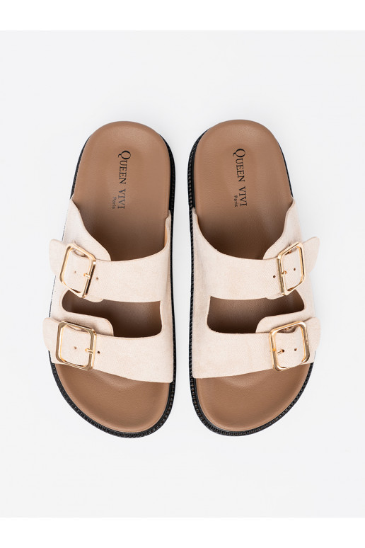 Čības   z zamszowym wykończeniem