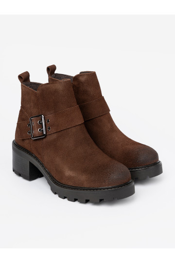 Hn d kotn kov kožen boty s ozdobnou sponou 2