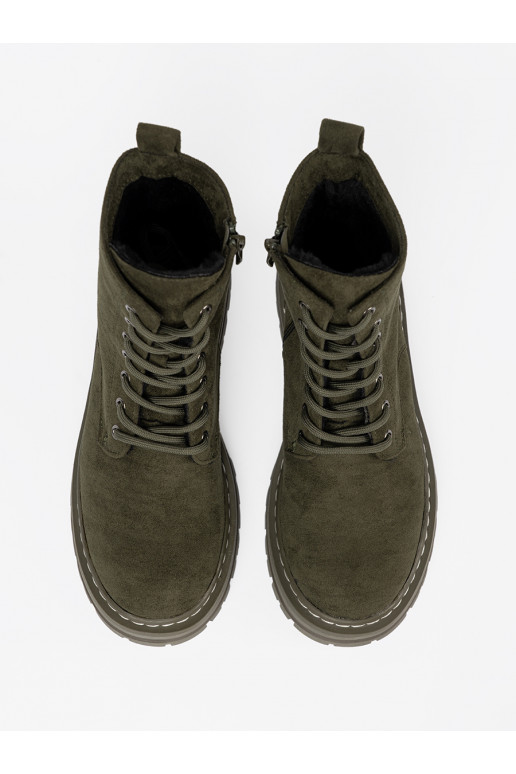 haki krāsas  Zābaki z zamszowym wykończeniem Sergio Leone