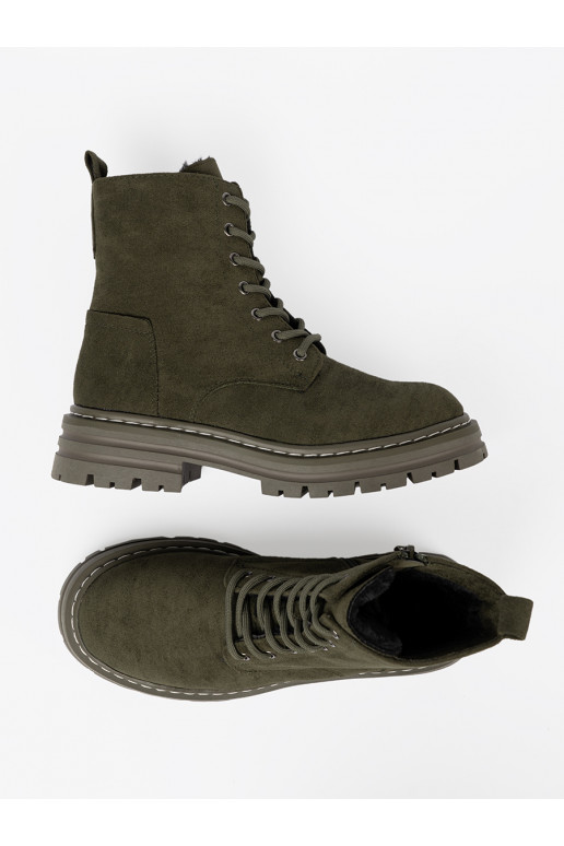 haki krāsas  Zābaki z zamszowym wykończeniem Sergio Leone