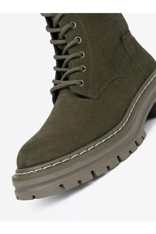 haki krāsas  Zābaki z zamszowym wykończeniem Sergio Leone