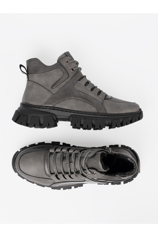 Pelēkas krāsas  Zābaki z grubą podeszwą Sergio Leone