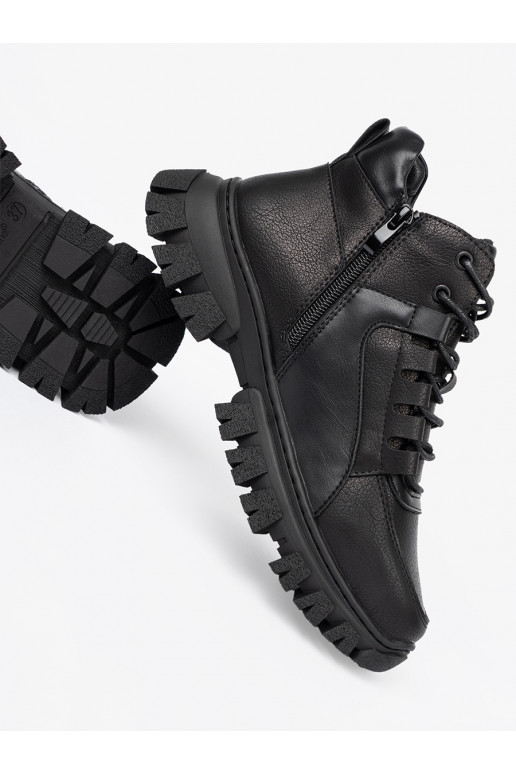 Melns  Zābaki z grubą podeszwą Sergio Leone