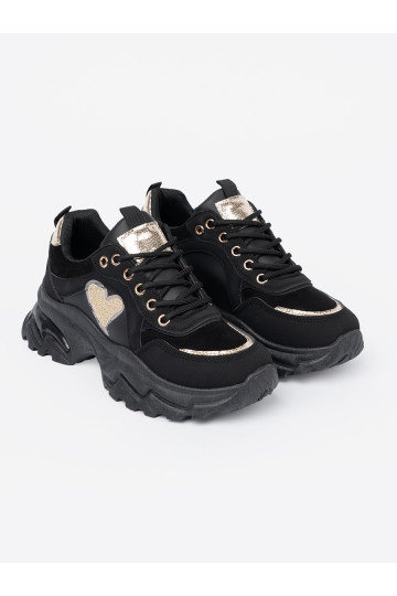 Melns Sporta apavi z ozdobnym m m 2