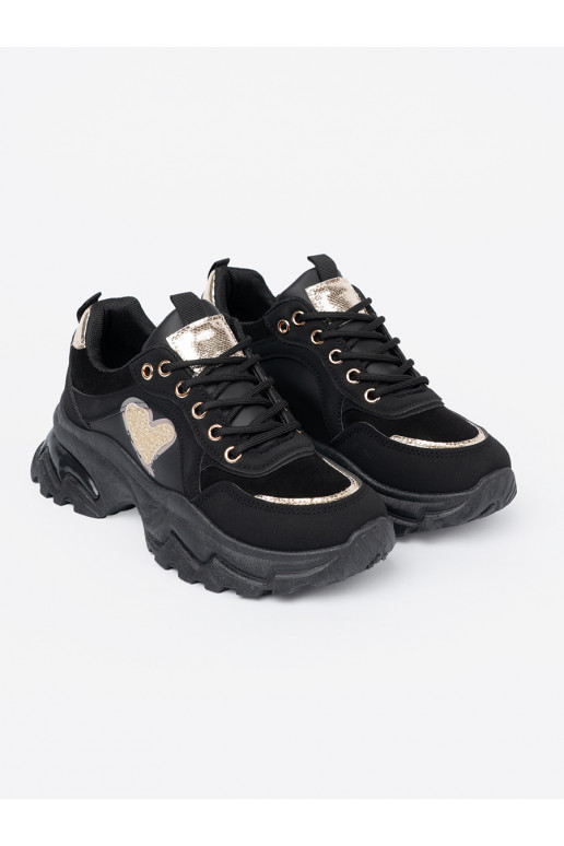 Melns Sporta apavi z ozdobnym m m