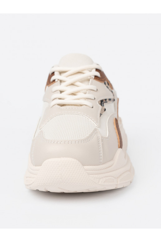 smilšu krāsas Apavu kedu modeļu apavi ar masīvu platformu