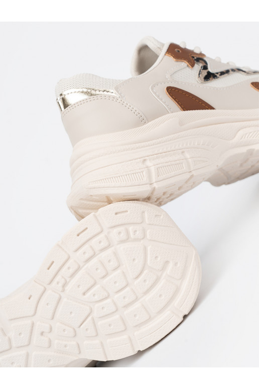 smilšu krāsas Apavu kedu modeļu apavi ar masīvu platformu