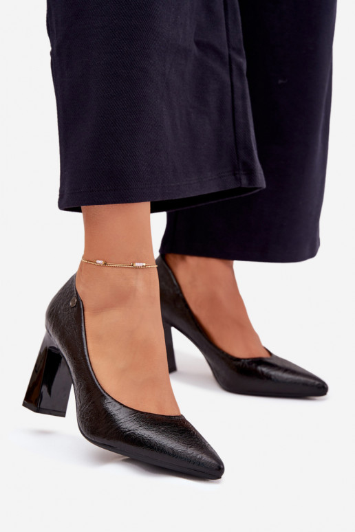 Augstpapēžu kurpes Vinceza 62252 Melns Augstpapēžu kurpes Vinceza 62252 Melns